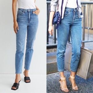 H&M | Medium Wash High Rise Straight Leg Jeans